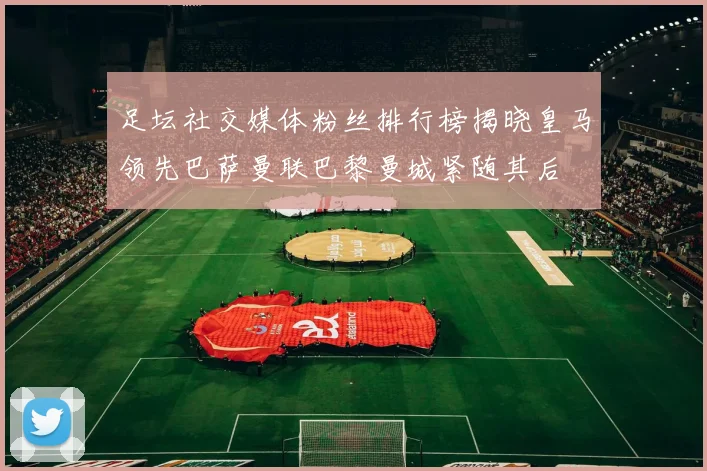 足坛社交媒体粉丝排行榜揭晓皇马领先巴萨曼联巴黎曼城紧随其后